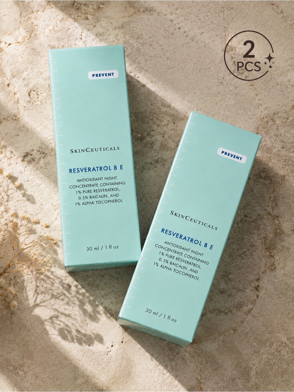 SkinCeuticals Resveratrol B E Night Concentrate - 2 Pcs